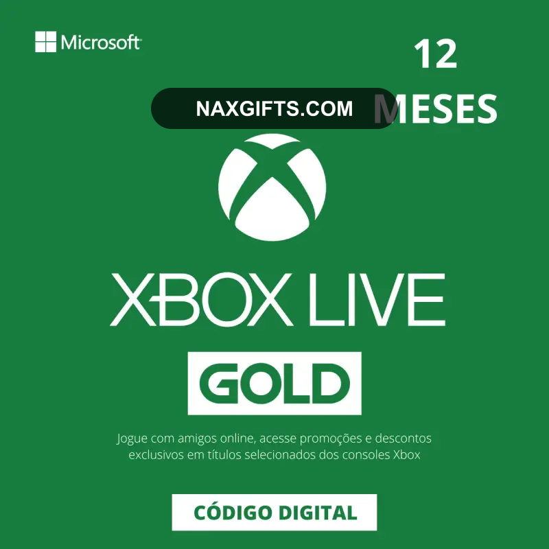 XBOX LIVE GOLD 12 MESES