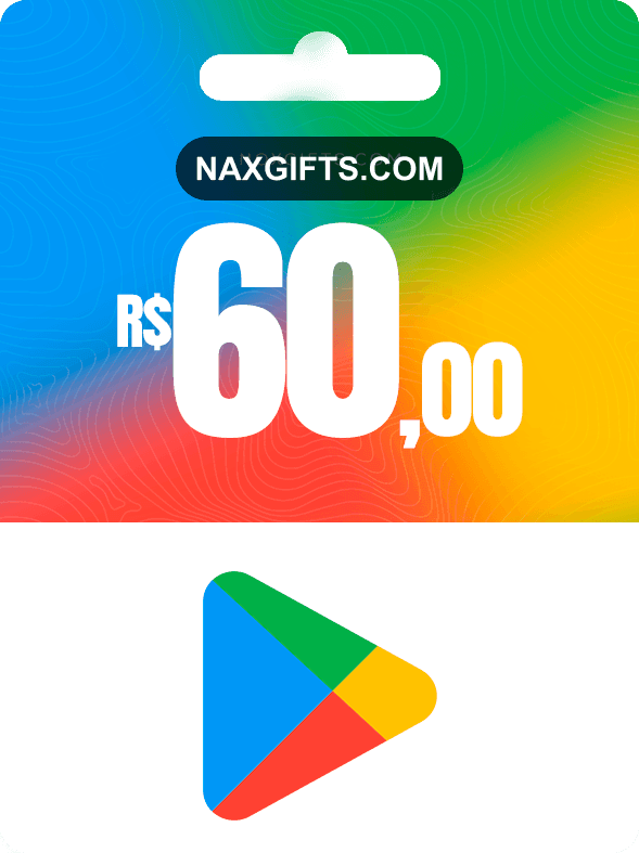 GIFTCARD GOOGLE PLAY R$60