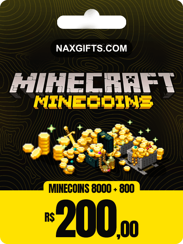 GIFTCARD MINECOINS 8000 + 800