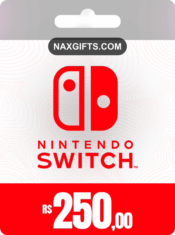GIFTCARD NINTENDO SWITCH R$250