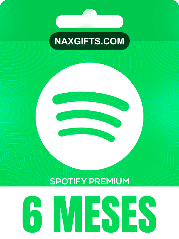 GIFTCARD SPOTIFY PREMIUM 6 MESES