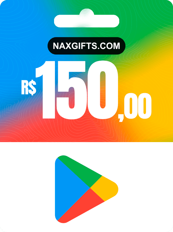 GIFTCARD GOOGLE PLAY R$150