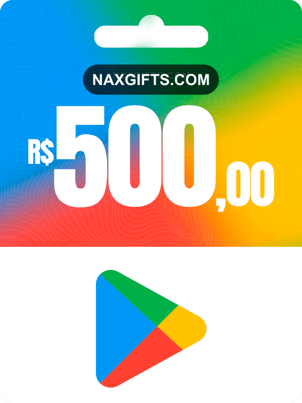 GIFTCARD GOOGLE PLAY R$500