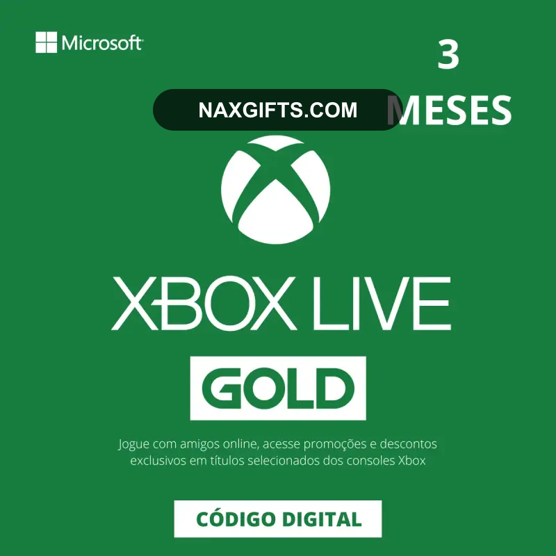 XBOX LIVE GOLD 3 MESES
